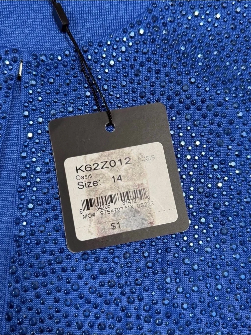 St. John Blue  knit crop jacket Size 14